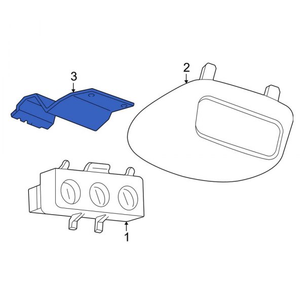 HVAC Temperature Control Panel Bracket