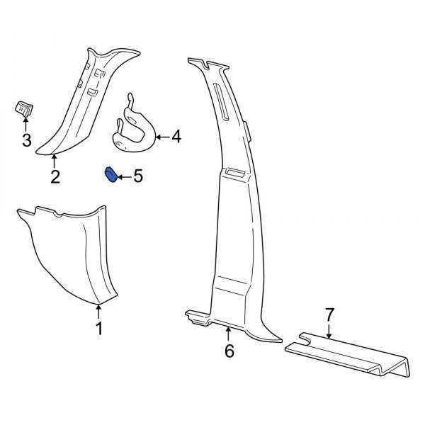 Interior Grab Bar Cap