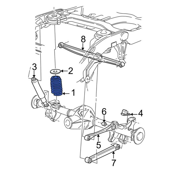Ford OE F75Z5560DA Rear Coil Spring