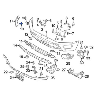 Ford OE - Cowl Grille Panel Rivet