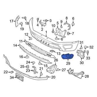 Ford OE - Front Left Fog Light Trim