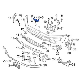 Ford OE - Front Left Bumper Cover Spacer Panel