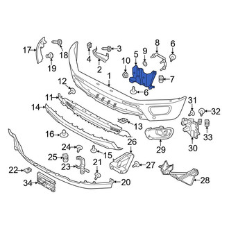 Ford OE - Front Left Bumper Face Bar Mount