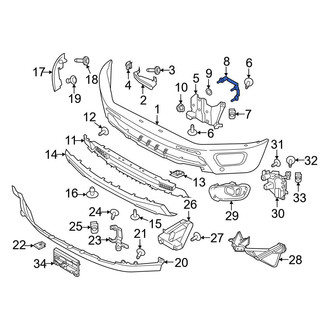 Ford OE - Right Bumper Face Bar Mount Stud