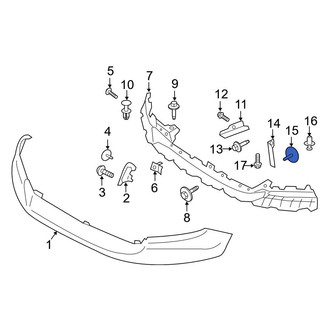 Ford OE - Bumper Cover Support Rail Bolt