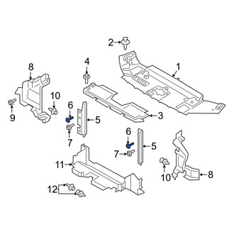 Ford OE - Inner Radiator Support Baffle Screw