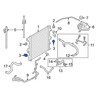 Ford OE - Lower Radiator Insulator