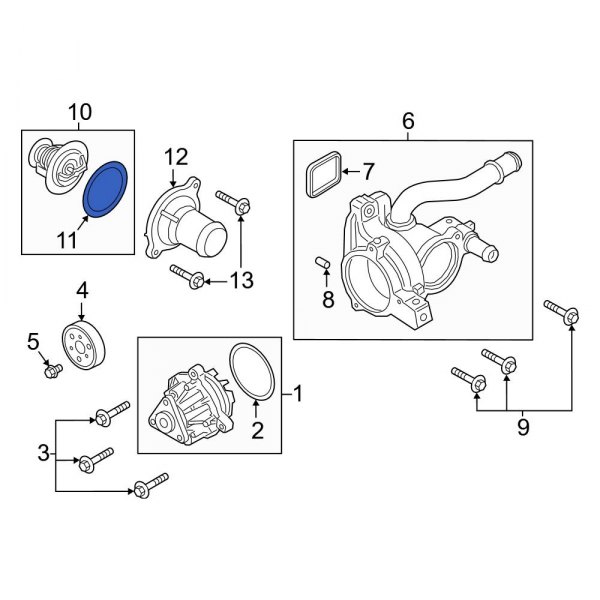 Engine Coolant Thermostat Gasket