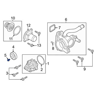 Ford OE - Engine Water Pump Pulley Bolt