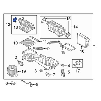 Ford OE - HVAC Air Adjustment Control Motor