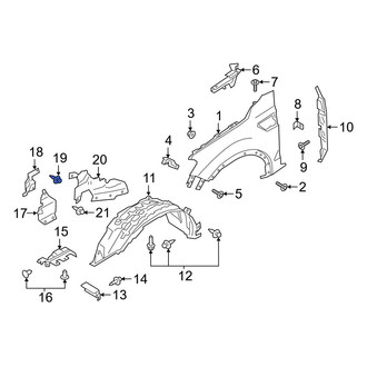 Ford OE - Quarter Panel Splash Shield Clip