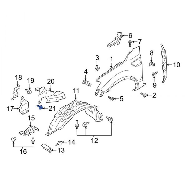 Fender Liner Extension Clip