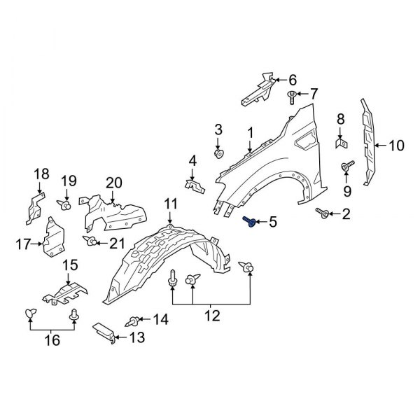 Fender Support Bolt