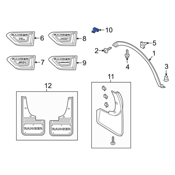 Fender Emblem Clip