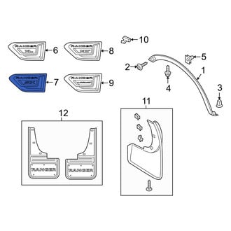 Ford OE - Front Left Fender Emblem