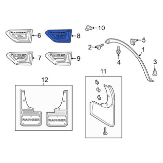 Ford OE - Front Right Fender Emblem