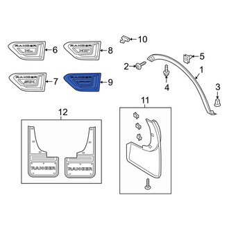 Ford OE - Front Left Fender Emblem