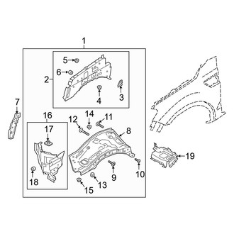 Ford OE - Fender - Structural Components & Rails