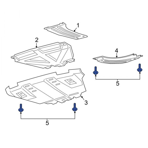 Powertrain Skid Plate Bolt