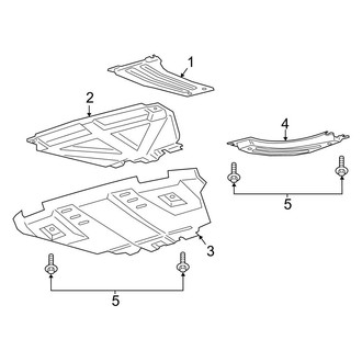 Ford OE - Frame Components (Skid Plate), (4WD)