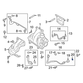 Ford OE - Turbocharger Coolant Line O-Ring
