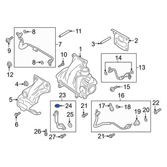 Ford OE - Lower Inner Turbocharger Oil Line Gasket