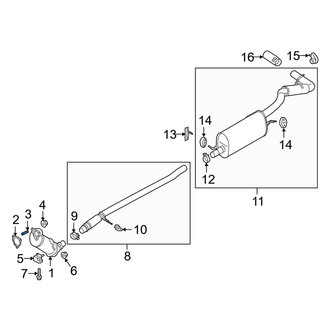 Ford OE - Catalytic Converter Stud