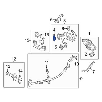 Ford OE - Right Exhaust Gas Recirculation (EGR) Cooler Gasket