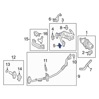 Ford OE - Left Exhaust Gas Recirculation (EGR) Cooler Gasket