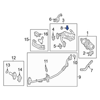 Ford OE - Exhaust Gas Recirculation (EGR) Pressure Sensor