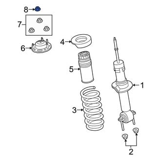 Ford OE - Upper Suspension Strut Nut