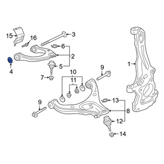 Ford OE - Front Upper Suspension Control Arm Nut