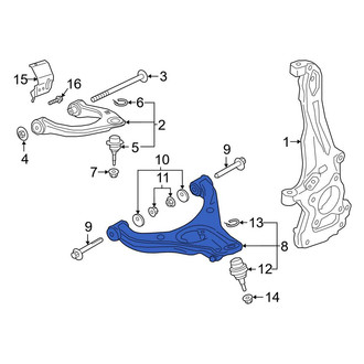 Ford OE - Front Left Upper Suspension Control Arm