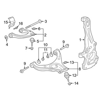 Ford OE - Front Suspension - Suspension Components (4WD)