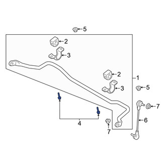 Ford OE - Suspension Stabilizer Bar Bracket Bolt
