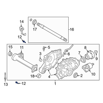 Ford OE - Drive Axle Shaft Housing Bolt