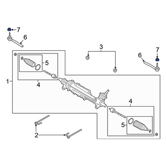 Ford OE - Steering Tie Rod Nut