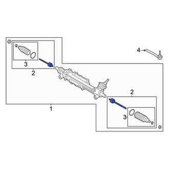 Ford OE - Right Outer Steering Tie Rod End