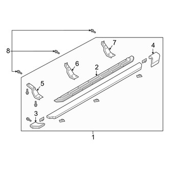 Ford OE - Cab - Running Board (Factory), (SuperCab)