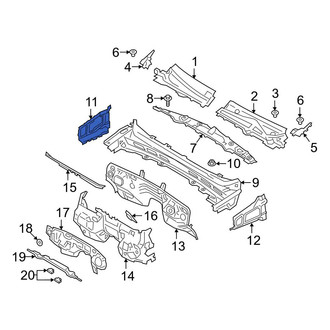 Ford OE - Right Cowl Bracket