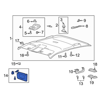 Ford OE - Left Sun Visor