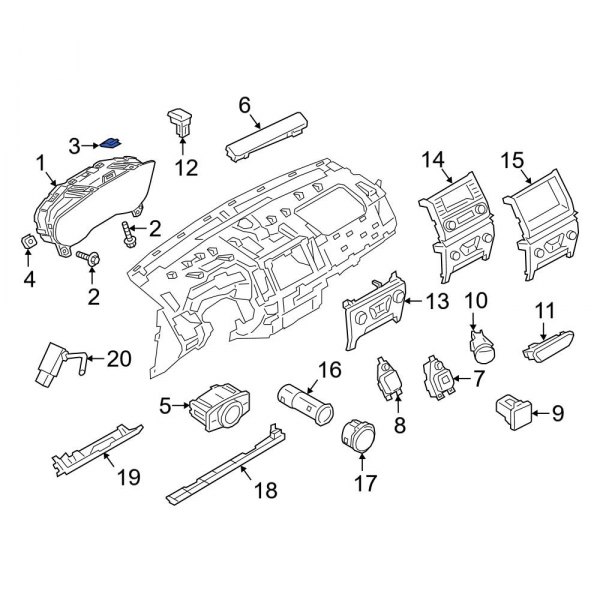 Instrument Cluster Nut