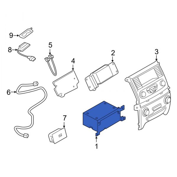 Ford OE KB3Z18C869AB - Radio Control Unit