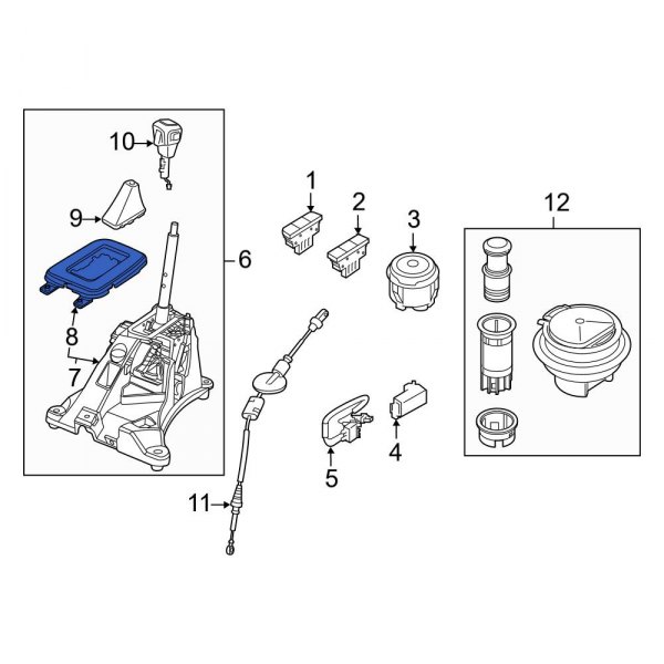 Automatic Transmission Shift Cover Plate