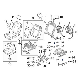 Ford OE - Seat Track Cover Cap