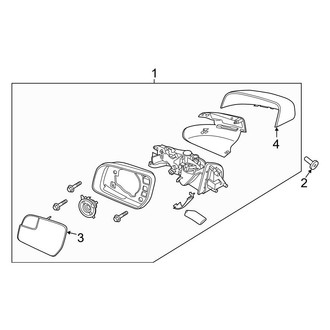 Ford OE - Front Door - Outside Mirrors (Manual), (XL)
