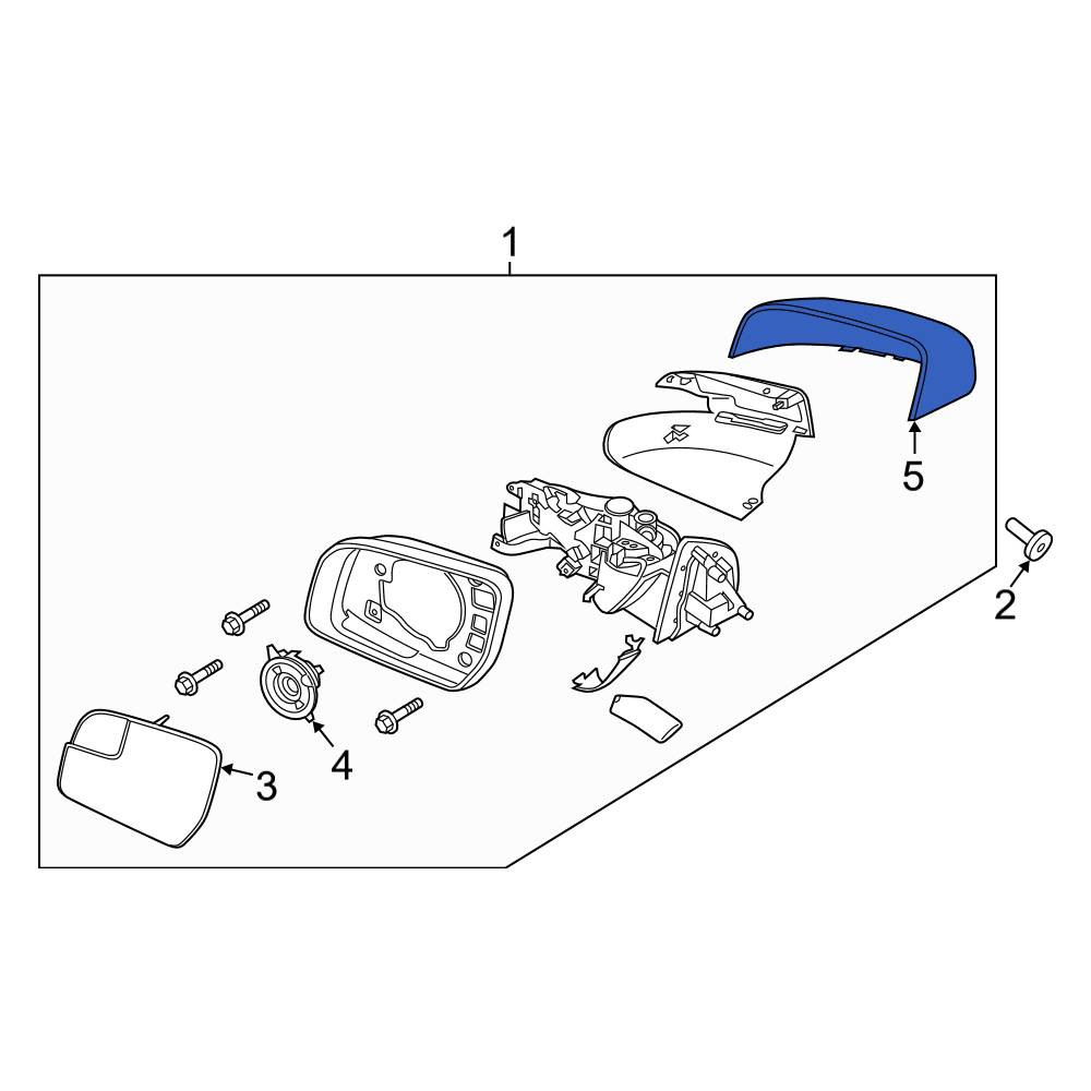 Ford OE KB3Z17D742A - Front Right Door Mirror Cover
