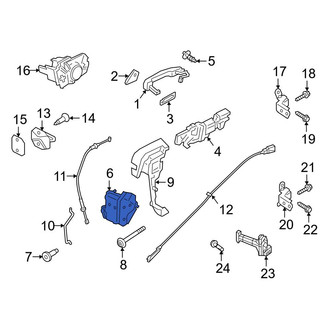 Ford OE - Rear Right Door Latch Assembly