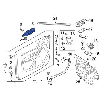 Ford OE - Front Outer Exterior Door Handle