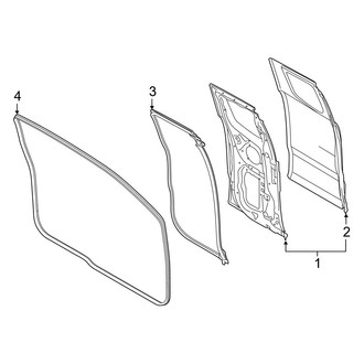 Ford OE - Rear Door - Door & Components (SuperCab)